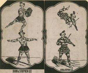 John Lee en Stephen Lee, circus acrobaten en muzikanten