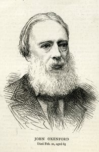 John Oxenford (1812-77) illustratie uit The Graphic 1877 door English School
