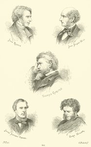 John Ruskin, John Stuart Mill, Thomas Carlyle, James Anthony Froude, Hugh Miller door English School