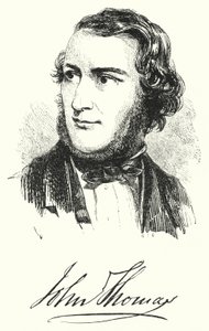 John Thomas, de bekende beeldhouwer en modelleur (gravure) door English School