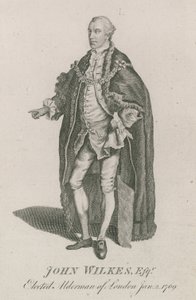 John Wilkes, gekozen tot wethouder van Londen, 2 januari 1769 door English School