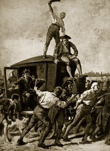 John Wilkes vrijgelaten door de Londense menigte, 1768, illustratie uit Hutchinsons Story of the British Nation, ca. 1923 door English School
