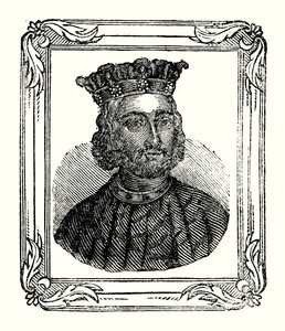 John werd geboren in 1167, gekroond in 1199 en stierf in 1216 door English School