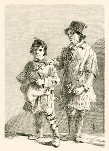 Joseph Thake en zijn zoon, die ratelpuzzels maakten door English School