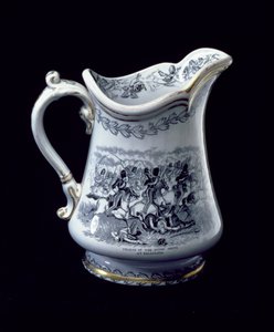 Kruik met een afbeelding van de Charge van de Scots Greys bij Balaclava