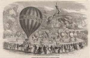 Jeugdfestival en ballonrace in Cremorne Gardens door English School