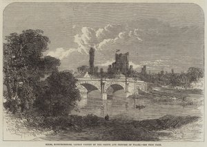 Kelso, Roxburghshire, onlangs bezocht door de Prins en Prinses van Wales door English School