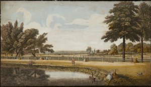 Kensington Gardens, c.1740-60 door English School