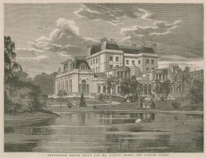 Kensington House, gebouwd voor de heer Albert Grant, de tuinzijde door English School