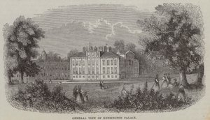Kensington Palace, Londen (gravure) door English School