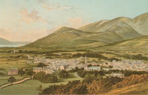 Keswick vanaf Castle Hill door English School