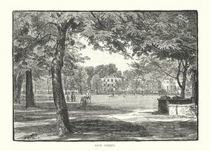 Kew Green (gravure) door English School