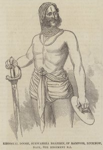 Khoosyal Doobe, Surwarrea Brahmin, van Rampoor, Lucknow, Naik, 8e Regiment Inheemse Infanterie