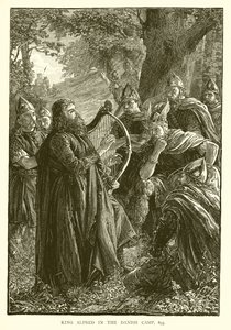 Koning Alfred in het Deense kamp, 895