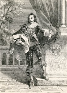 Koning Charles I (illustratie uit John Cassells Geïllustreerde Geschiedenis van Engeland) door English School