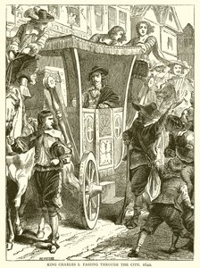 Koning Karel I trekt door de Stad, 1642