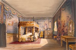 Koning Charles Kamer, Cotehele House, ca.1830-40 door English School