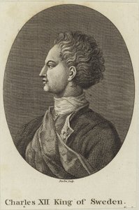 Koning Karel XII van Zweden door English School
