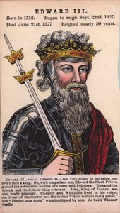 Koning Edward III door English School