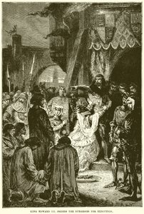 Koning Edward III Beveelt de Burgers ter Executie door English School
