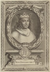 Koning Eduard I van Engeland door English School
