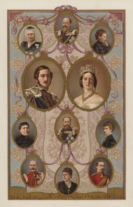 Familieleden van koning Edward VII door English School
