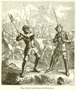 Koning Edward en Eustace de Ribeaumont door English School