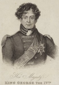 Koning George IV van Groot-Brittannië en Ierland door English School