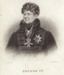 Koning George IV van Groot-Brittannië en Ierland door English School