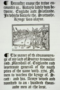 Koning Hendrik VIII (1491-1547) en zijn ridders na de Engelse overwinning op de Schotten bij Flodden Field, in 1513 door English School