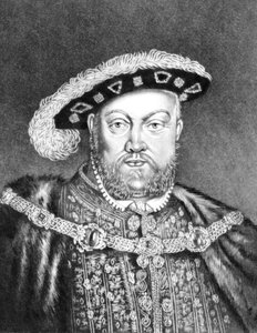 Koning Hendrik VIII (c1491-1547) illustratie uit 