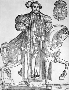 Koning Hendrik VIII te paard door English School