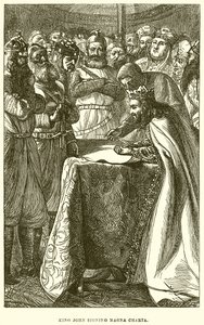 Koning Jan ondertekent de Magna Charta