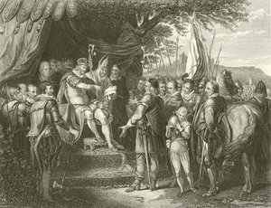 Koning Jan ondertekent Magna Charta door English School