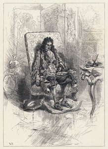 Koning Lodewijk XVI van Frankrijk, eenzaam en met een gebroken hart (gravure) door English School