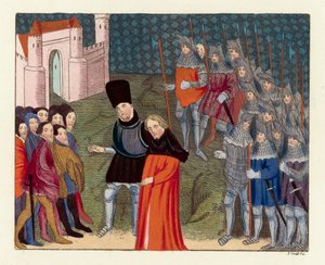 Koning Richard II naar Londen gebracht door English School