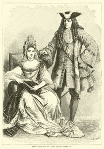 Koning Willem III en Koningin Maria II