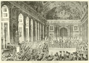 Koning Willem uitgeroepen tot keizer van Duitsland, december 1870 door English School