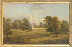 Kings Weston vanuit het hertenpark, begin 19e eeuw door English School