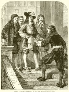 Kirby waarschuwt Karel II voor het moordcomplot