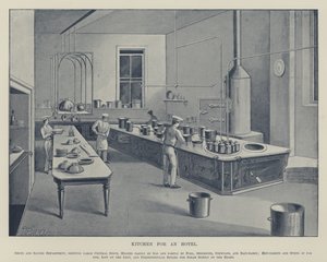 Keuken voor een hotel