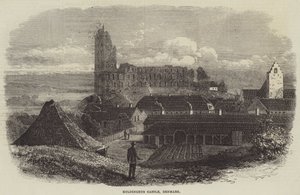 Kasteel Koldinghus, Denemarken (gravure) door English School