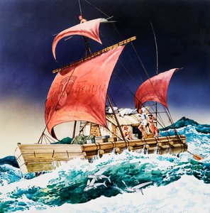 Kon-Tiki op zijn epische reis