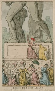 Dames, koop uw blad!; Standbeeld van Achilles in Hyde Park door English School
