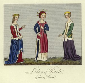Dames van rang van de 14e eeuw door English School