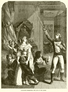 Lafayette redt het leven van de koningin door English School