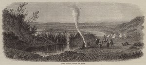 Meer Timsah, ten noorden van Suez (gravure) door English School