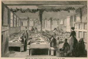 Lamb and Flag Ragged School, feest voor de kinderen, 3 januari 1850