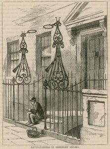 Lampendover in Berkeley Square, Londen