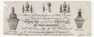 Lampmaker, handelskaart door English School